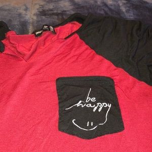 Be happy :) womens shirt
